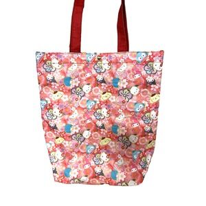 Sanrio Characters Tote Bag Lined magnetic closure Hello Kitty My Melody Kuromi